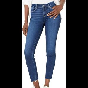 Paige Verdugo ankle raw hem mid rise jeans size 30